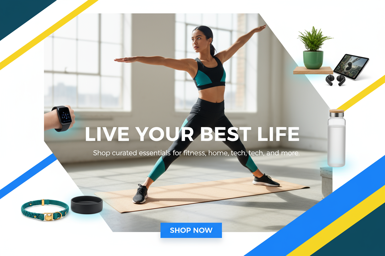 Modern energisk design for AllYouNeed butikk